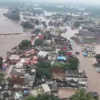 Chitrakoot flood alert: Mandakini River swells, Ram Ghat, Nirmohi Akhada face flood-like situation