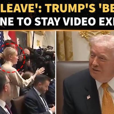 Trump’s ‘Desperate’ Karoline Leavitt Plea Goes Viral As White House Exit Erupts