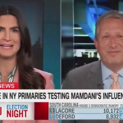 Kaitlan Collins reveals to Democrat he’s won his primary live on CNN