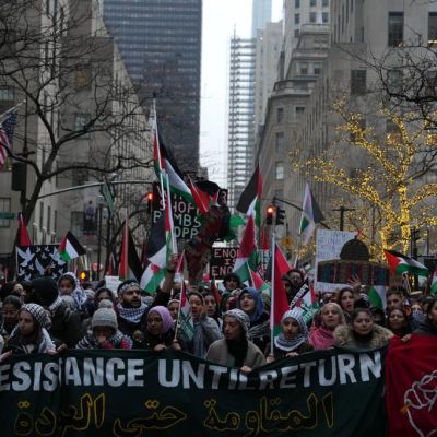 Depraved pro-terrorist protesters try to cancel Christmas as…