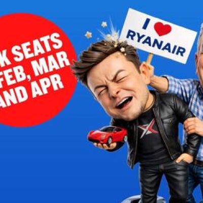 ‘The big idiot sale’: Ryanair mocks Elon Musk after takeover jibe