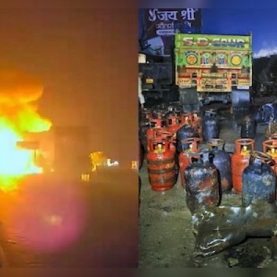Jaipur-Ajmer highway blast: Tanker driver burnt alive after multiple cylinders explode due to collision – CNBC TV18