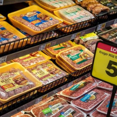 Soaring sausage sales could indicate economic turmoil as consumers turn away from costlier meats