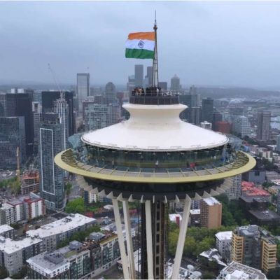 Historic first: Tricolour hoisted on Seattle’s Space Needle on India’s Independence Day