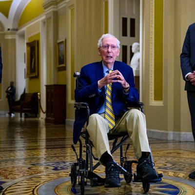 Mitch McConnell’s Speech Noticeably Slower as He Returns to Capitol
