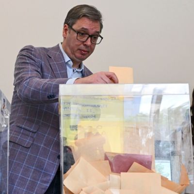 Ruling populists declare victory in Serbia local vote despite opposition claims of irregularities