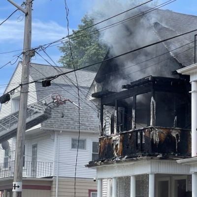 Crews respond to 2-alarm house fire in Providence