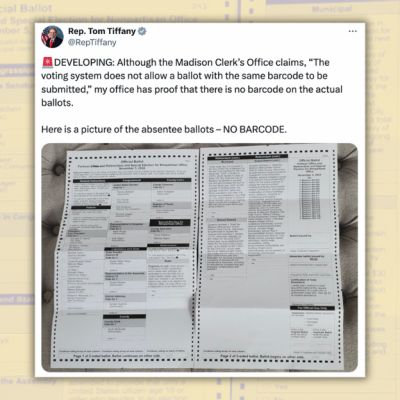 Do Duplicate Ballots in Madison, Wisconsin, Undermine Election Integrity?