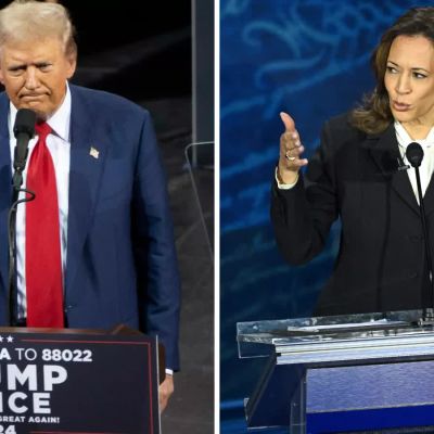 Donald Trump carves open biggest Arizona poll lead as Harris visits border