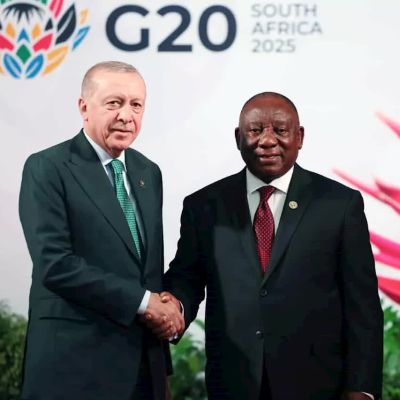 Turkish President Recep Tayyip Erdoğan praises SA G20 presidency