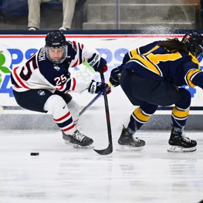 UConn women start slow, finish strong in defeating Merrimack in Hockey East quarterfinals