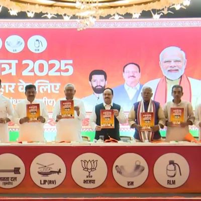 ‘1 Crore Govt Jobs, Boost For Farmers, Women & Poor’: NDA Releases ‘Sankalp Patra’ for Bihar Elections