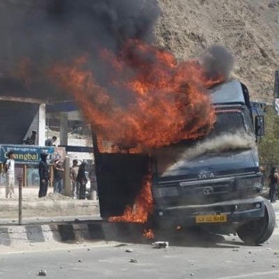 Ladakh: Curfew as Protesters Demanding Special Constitutional Protections Clash With Police, BJP HQ Vandalised