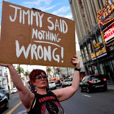 US comics condemn censorship after Jimmy Kimmel show pulled