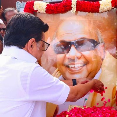 Stalin pays emotional tribute to Karunanidhi on his death anniversary