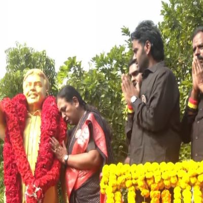 DMK, BJP leaders pay tribute to Captain Vijayakanth on death anniversary