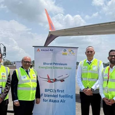 Akasa Air, BPCL operate first commercial flight with blended SAF