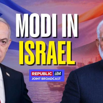 Welcome My Dear Friend': PM Netanyahu Greets PM Modi With Warm Hug