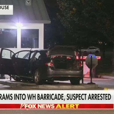 White House on Lockdown After Car Smashes Into Gate, Driver Arrested