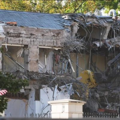 The White House starts demolishing part of the East Wing to build Trump’s ballroom – Boston News, Weather, Sports | WHDH 7News