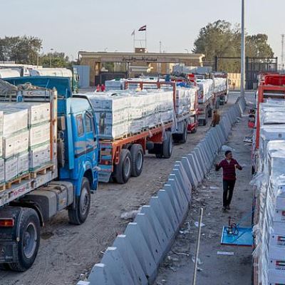 Gaza border crossing buzzes with activity after years of...