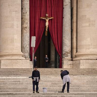The Latest: Public mourning for Pope Francis to begin at St. Peter’s