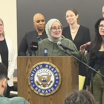 Turkish Tufts University student back in Boston after release from…