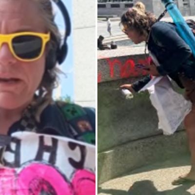 Woman suspected of vandalizing World War II Memorial