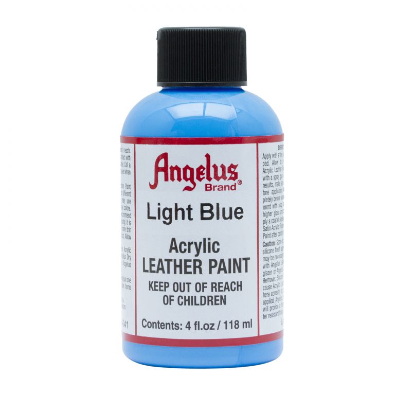 4oz Light Blue Leather Paint by Angelus Shoe Polish Raw Materials Art