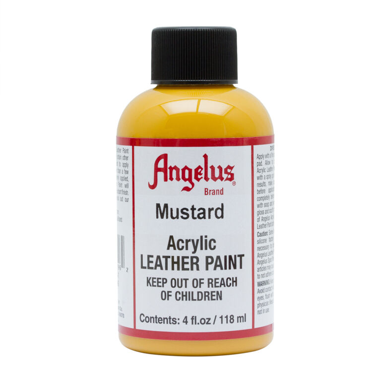 mustard leather paint