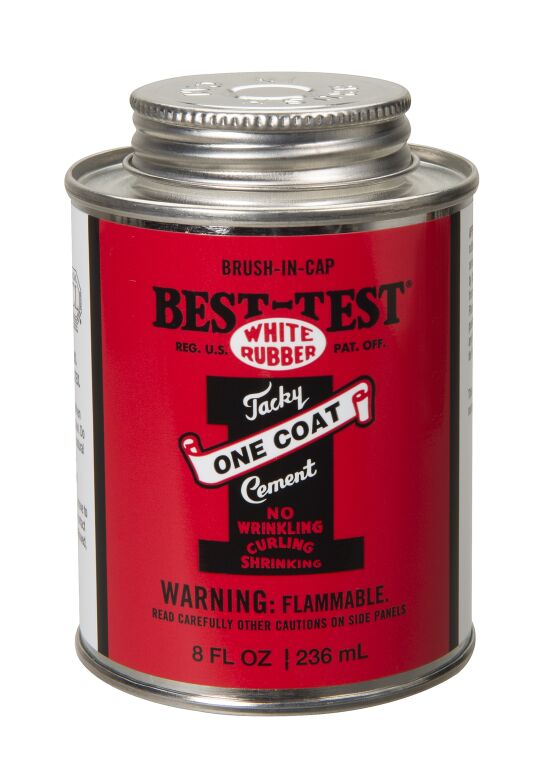 8oz One-Coat Rubber Cement by Best-Test - Raw Materials Art Supplies