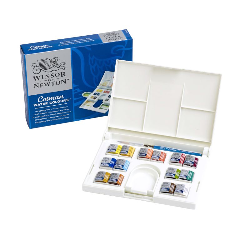 Cotman Watercolor Compact Set By Winsor & Newton - Raw Materials Art ...