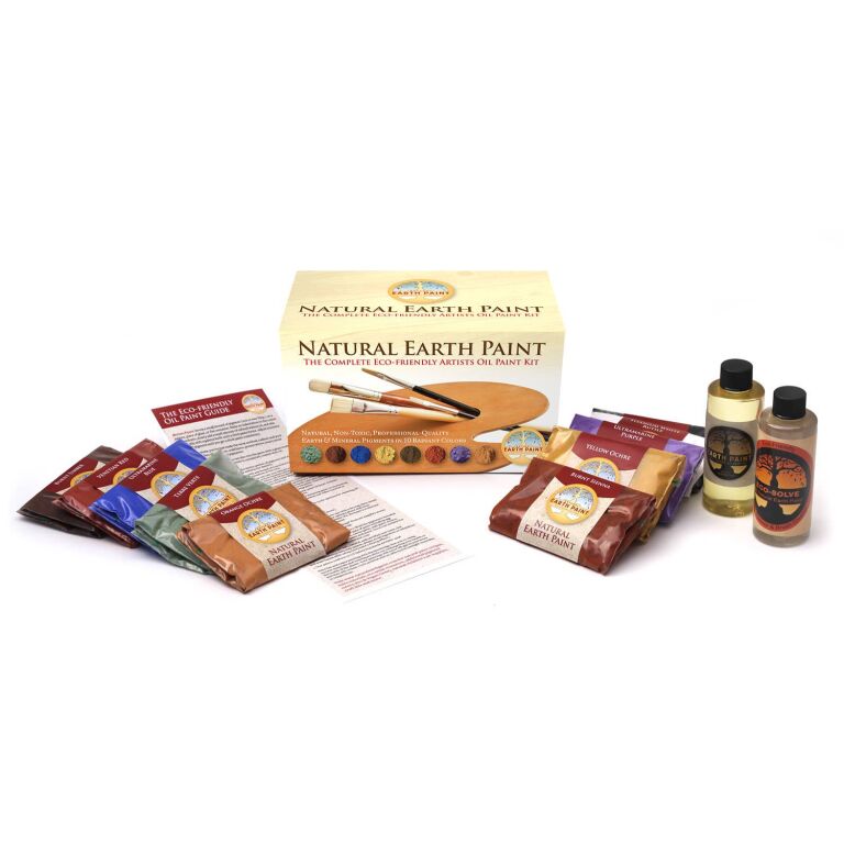 The Complete EcoFriendly Artist Oil Paint Kit by Natural Earth Paint