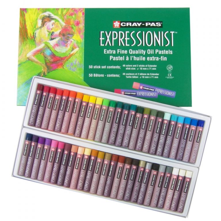 Cray-Pas Expressionist Oil Pastel Sets by Sakura - Raw Materials Art Supplies