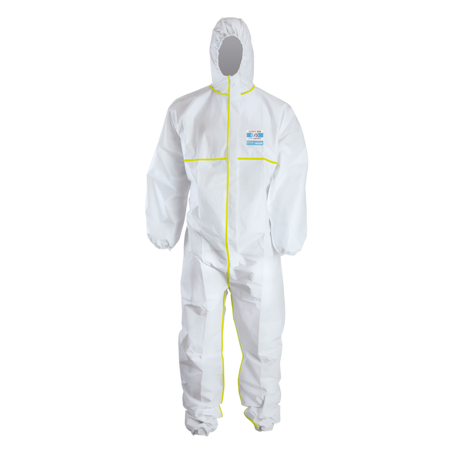 ChemDefend 310 Disposable Overall Wit 001 Type 3+4+5