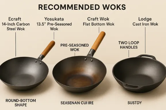Recommended wok brands comparison