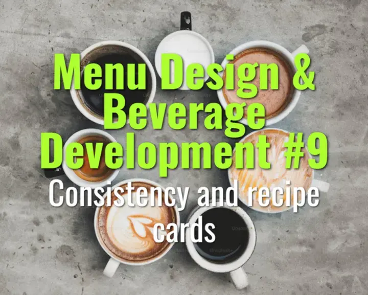 Consistency and recipe cards