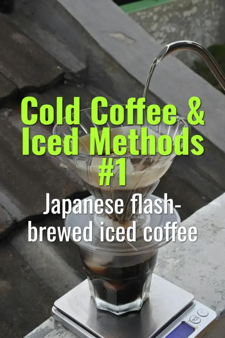 Japanese flash-brewed iced coffee