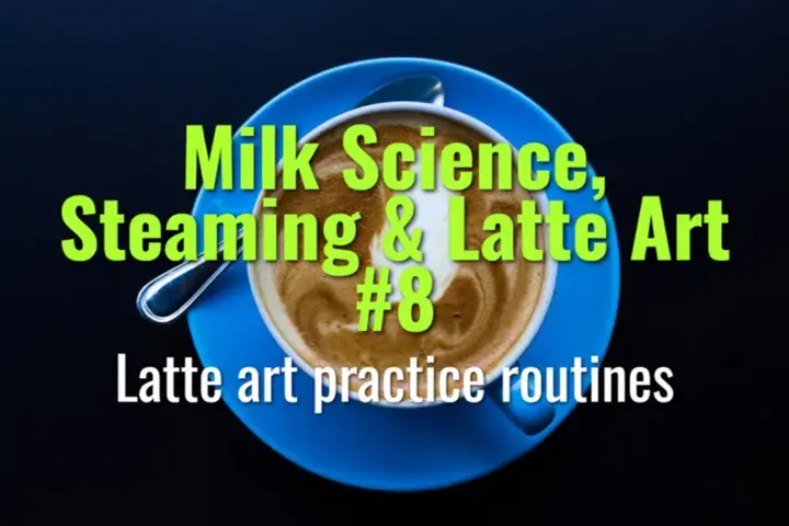 Latte art practice routines