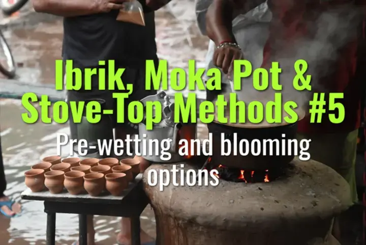 Pre-wetting and blooming options