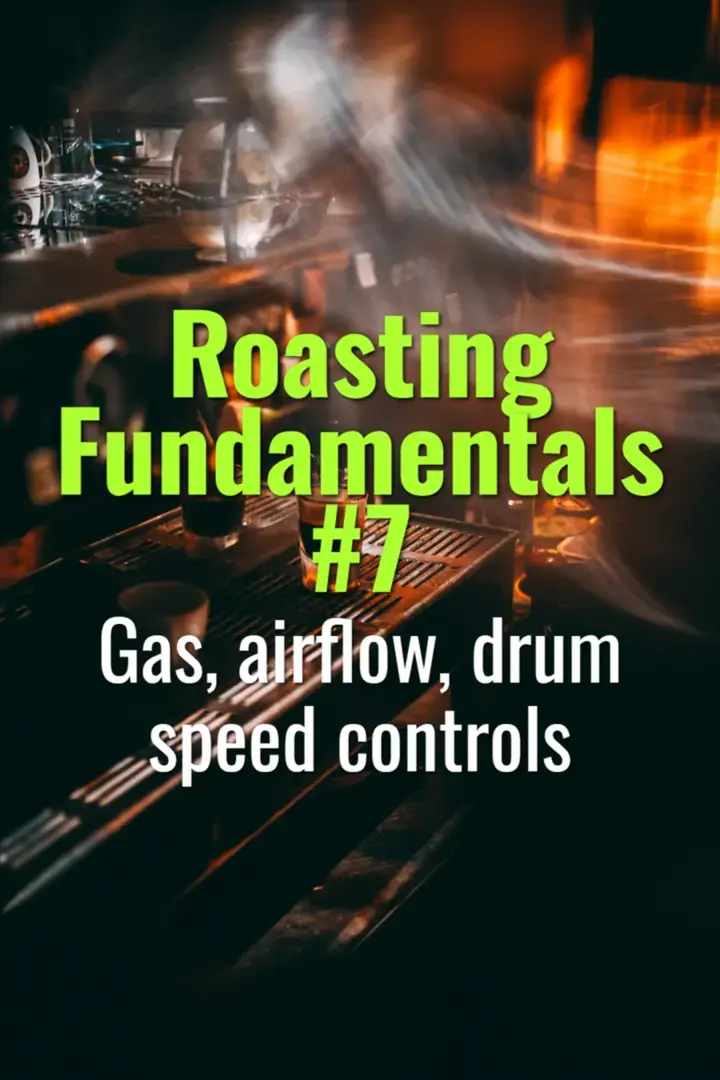 Gas, airflow, drum speed controls