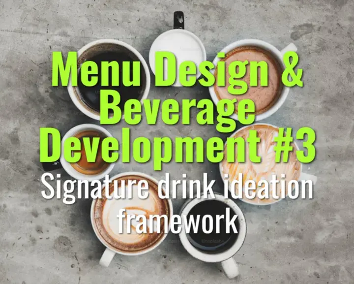 Signature drink ideation framework