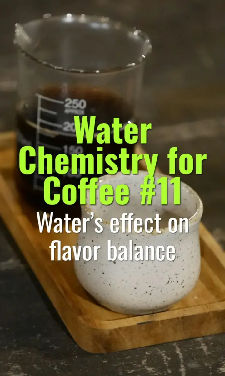 Water’s effect on flavor balance