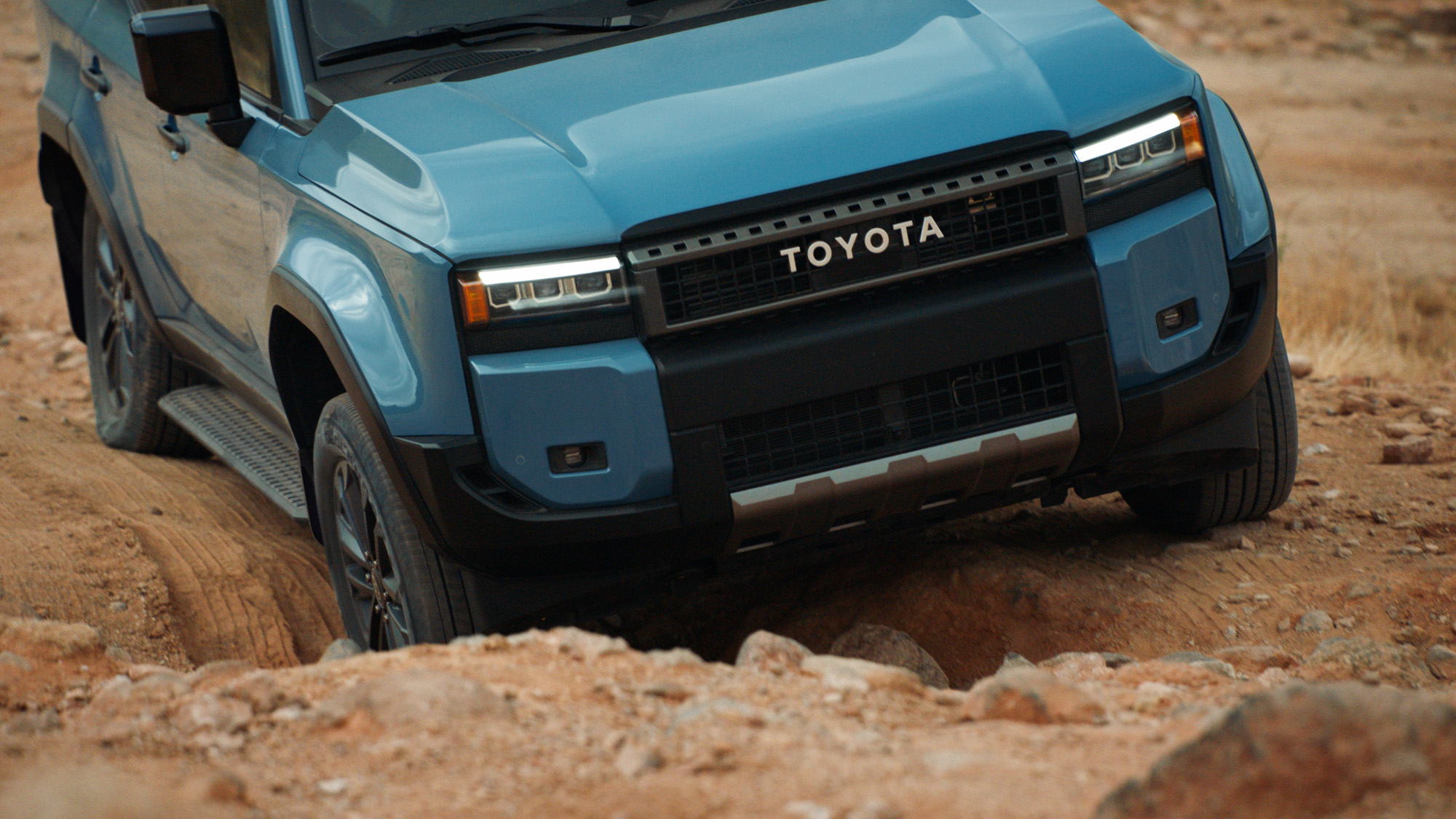 2026 Toyota Land Cruiser grade with slim rectangular LED headlights
