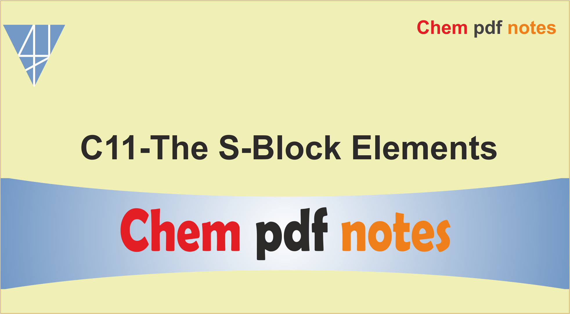 C11-The S-Block Elements