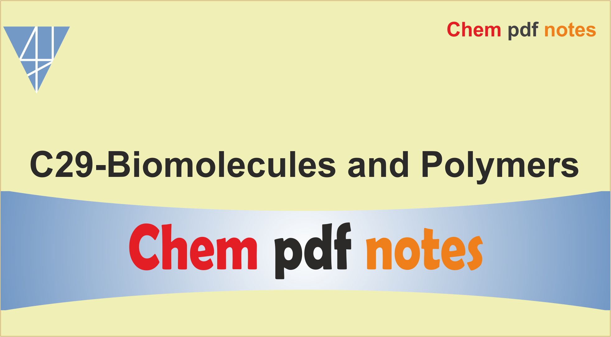 C29-Biomolecules & Polymers