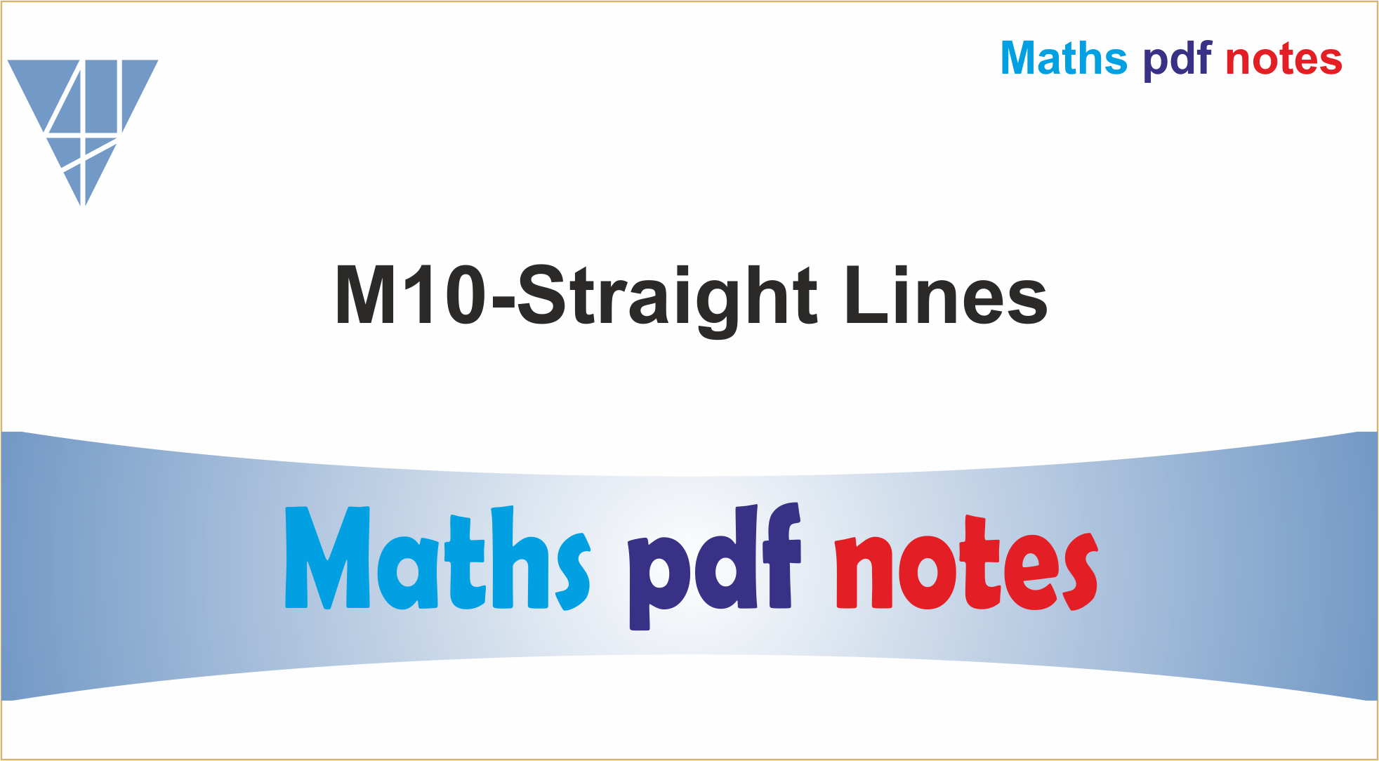 M10-Straight Lines