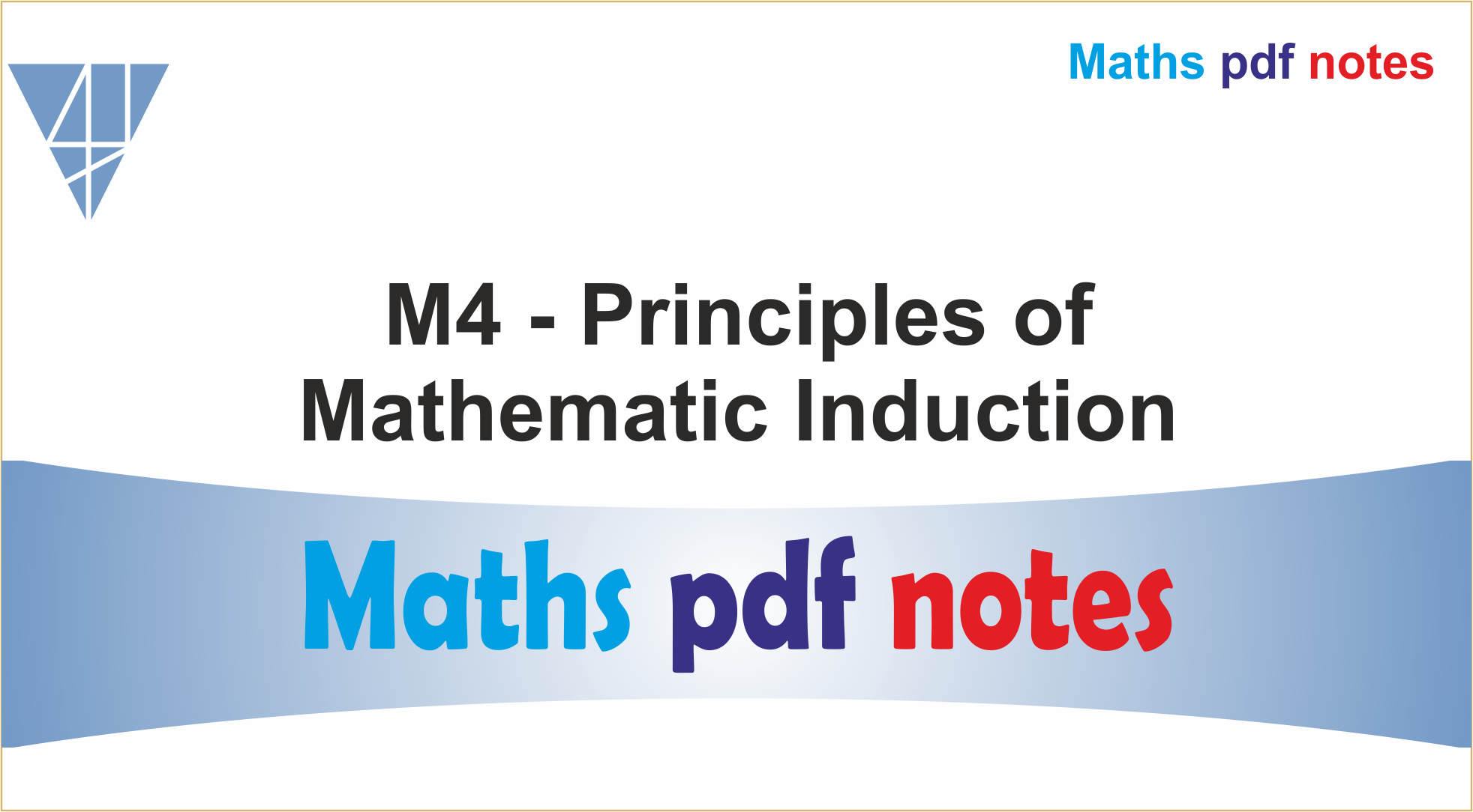 M4-Principles of Mathematical Induction