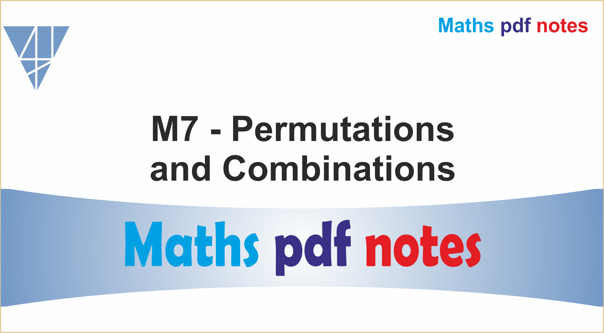 M7-Permutations & Combinations