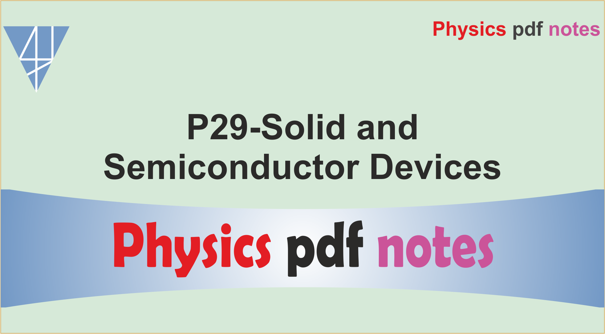 P29-Solid & Semiconductor Devices